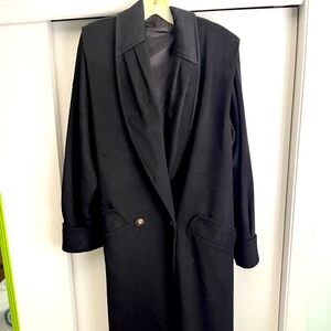Full length wool trench coat size 12